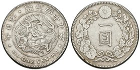 CHINA. 1 Yen. (Ar. 25,61g/37mm). Meiji 45 (1812). (km#YA25.3). MBC+.