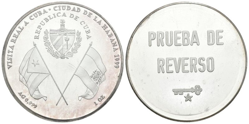 CUBA. 10 Pesos. 1999. Visita Real-Dos pueblos unidos por la historia. PRUEBA DE ...