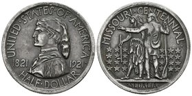 ESTADOS UNIDOS. 1/2 Dollar. 1921. Missouri Centennial. Km#149.1. Ar. 12,34g. EBC+.