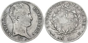 FRANCIA. 5 Francs. An 13. Toulouse M. Gad 580. Ar. 24,58g. BC+.