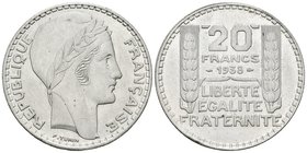 FRANCIA. 20 Francs. (Ar. 20,02g/35mm). 1938. (Km#879). EBC-.