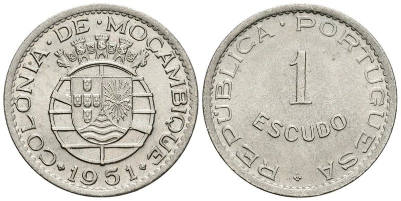 MOZAMBIQUE. 1 Escudo. (CuNi. 7,92g/26mm). 1951. (Km#77). EBC-.