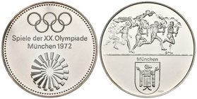 ALEMANIA. Medalla de las Olimpiadas de Munich. 1972. (Ar. 29,93g/40mm). PROOF.