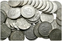 ESTADO ESPAÑOL. Lote compuesto por 50 monedas de 100 Pesetas de 1966 *66 (24), 1966 *67 (9) y 1966 *68 (17). Ar. MBC-/EBC.