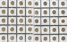 ESTADO ESPAÑOL y JUAN CARLOS I. Lote compuesto por 91 monedas de 1 Peseta: 1944, 1947 *48-49-50-51-52-53-54 y 56, 1953 *54-56-60-61-62 y 63, 1963 *63-...