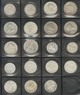 AUSTRIA. Lote compuesto por 19 monedas de plata, conteniendo: 1 Schilling. 1925 y 1926; 2 Schilling. 1928, 1929, 1930, 1931, 1934, 1935 y 1936; 5 Schi...