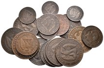 FRANCIA. Napoleón III. Lote compuesto por 20 monedas entre 2, 5 y 10 Centimes, todas de diferentes fechas y cecas. Ae. BC+/EBC-. A EXAMINAR.