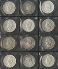 FRANCIA. Lote compuesto por 16 monedas de 5 Francs, conteniendo: 1825 París A; 1825 Lille W; 1826 Lille W; 1827 París A; 1827 Rouen B; 1827 Toulouse M...