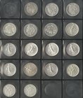 FRANCIA e INDO-CHINA. Lote compuesto por 17 monedas de 2 Francs-20 Cent, conteniendo: 1868; 1870 París A; 1871 París A; 1871 Bourdeaux K; 1881 París A...
