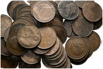 GRAN BRETAÑA. Lote compuesto por 69 monedas de 1 Penny, diferentes con gran variedad de años. Ae. A EXAMINAR.