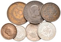 PORTUGAL. Lote compuesto por 7 monedas de Carlos I y Manuel II. MBC-/MBC+. A EXAMINAR.