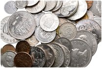 MUNDIAL. Lote compuesto por 56 monedas de lo países: Africa del Sur, Alemania, Austria, Bolivia, Brasil, Camboya, Canadá, Checoeslovaquia, China, Egip...