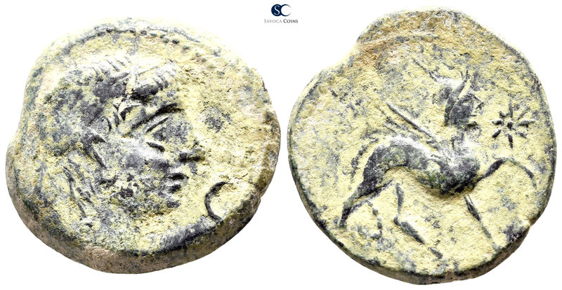 Iberia. Castulo 200-150 BC. 
Bronze Æ

26 mm., 12,92 g.



very fine
