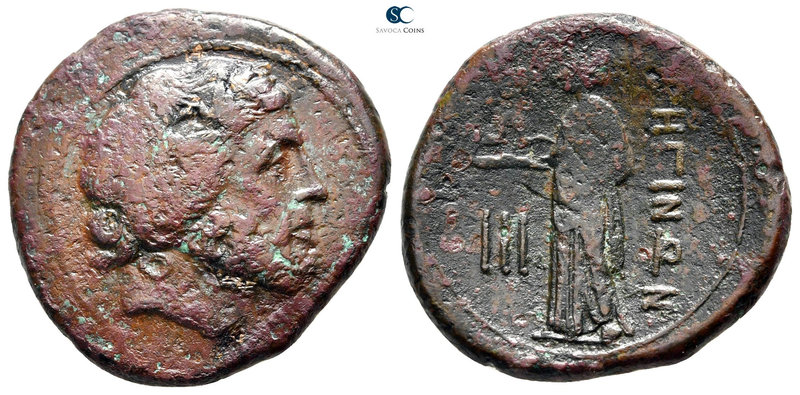 Bruttium. Rhegion 215-150 BC. 
Bronze Æ

25 mm., 7,53 g.



very fine