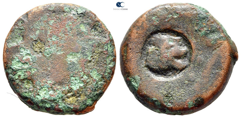Sicily. Akragas 410-406 BC. 
Bronze Æ

21 mm., 9,38 g.



fine