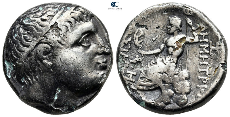 Kings of Macedon. Amphipolis. Demetrios I Poliorketes 306-283 BC. 
Fourrée Tetr...