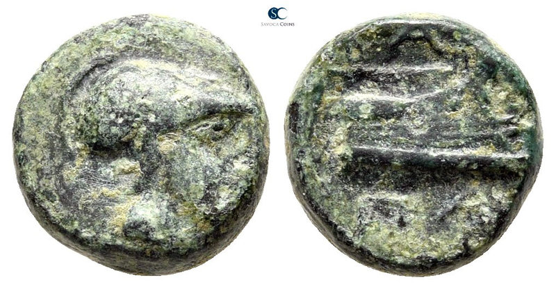 Kings of Macedon. Salamis. Demetrios I Poliorketes 306-283 BC. 
Bronze Æ

11 ...