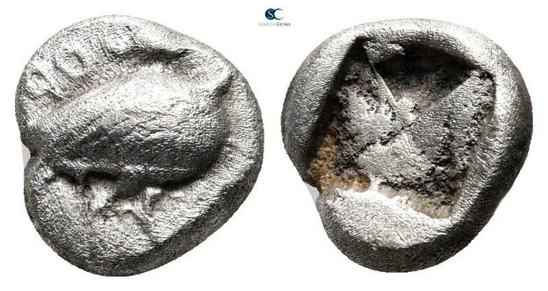 Macedon. Eion 480-470 BC. 
Diobol AR

9 mm., 1,02 g.



very fine