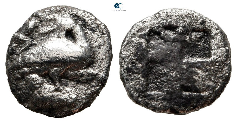 Macedon. Eion 460-400 BC. 
Trihemiobol AR

10 mm., 0,89 g.



nearly very...