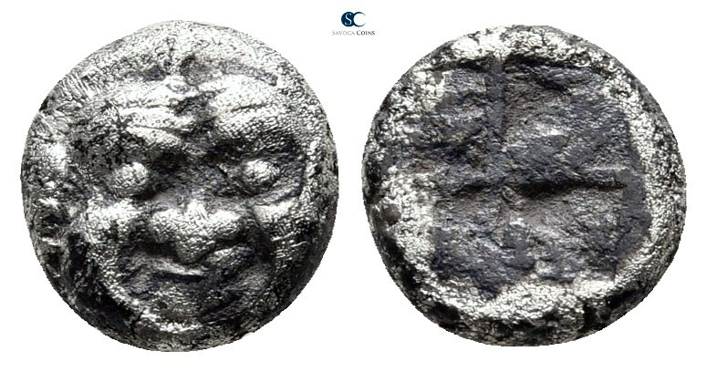 Macedon. Neapolis 500-480 BC. 
Trihemiobol AR

9 mm., 0,95 g.



very fin...