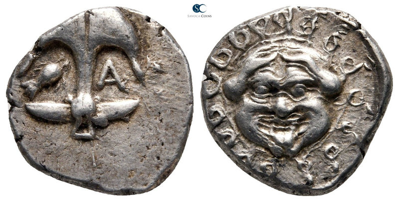 Thrace. Apollonia Pontica circa 480-450 BC. 
Drachm AR

16 mm., 3,41 g.


...