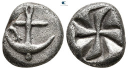 Thrace. Apollonia Pontica 450-350 BC. Drachm AR