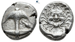 Thrace. Apollonia Pontica 450-350 BC. Drachm AR
