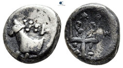 Thrace. Byzantion 416-357 BC. Hemidrachm AR