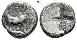 Thrace. Byzantion 387/6-340 BC. Drachm AR