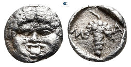 Thrace. Maroneia 398-395 BC. Hemiobol AR