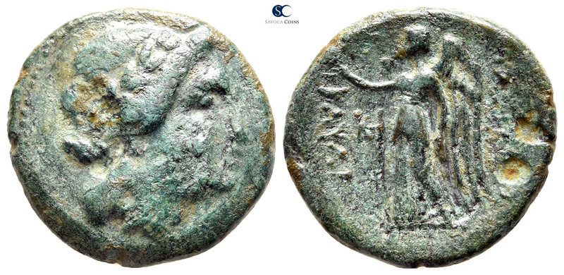 Kings of Thrace. Kabyle mint. Celtic. Kavaros 225-218 BC. 
Bronze Æ

21 mm., ...