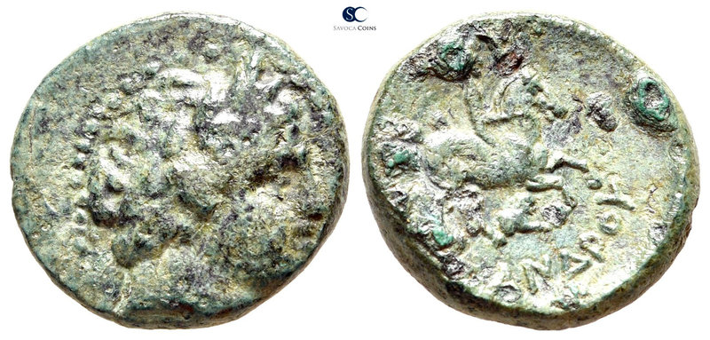 Kings of Thrace. Uncertain mint. Macedonian. Lysimachos 305-281 BC. In the name ...