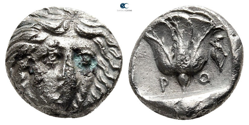 Islands off Caria. Rhodos 305-275 BC. 
Hemidrachm AR

11 mm., 1,66 g.



...