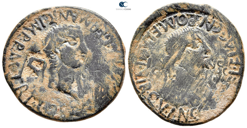 Hispania. Carthago Nova. Gaius (Caligula) AD 37-41. 
As Æ

31 mm., 9,88 g.
...