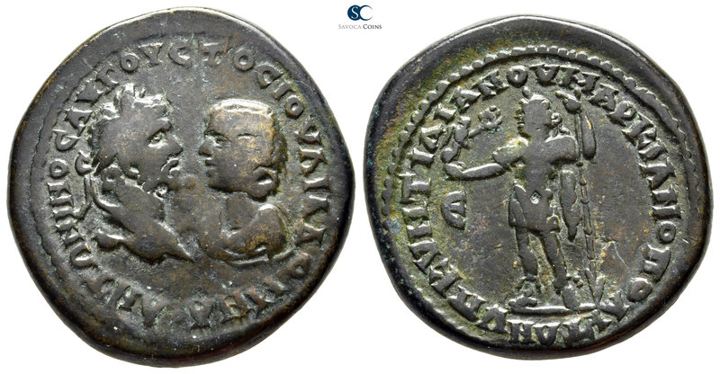 Moesia Inferior. Marcianopolis. Caracalla and Julia Domna AD 198-217. 
Bronze Æ...