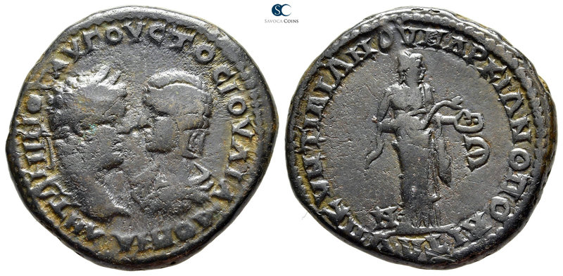 Moesia Inferior. Marcianopolis. Caracalla and Julia Domna AD 198-217. 
Bronze Æ...