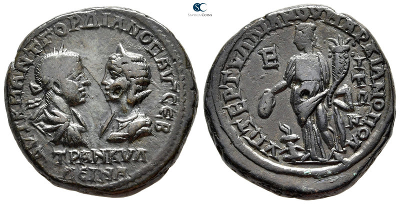 Moesia Inferior. Marcianopolis. Gordian III with Tranquillina AD 238-244. 
Bron...