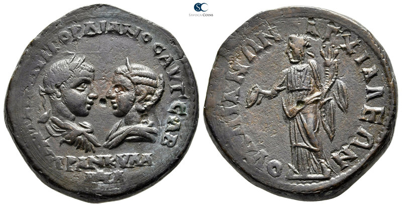 Thrace. Anchialos. Gordian III with Tranquillina AD 238-244. 
Bronze Æ

28 mm...