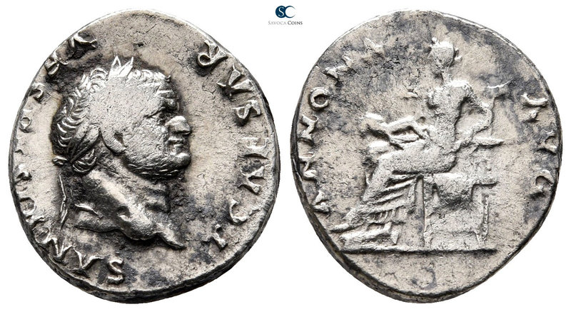 Titus AD 79-81. Rome
Denarius AR

18 mm., 2,96 g.



nearly very fine