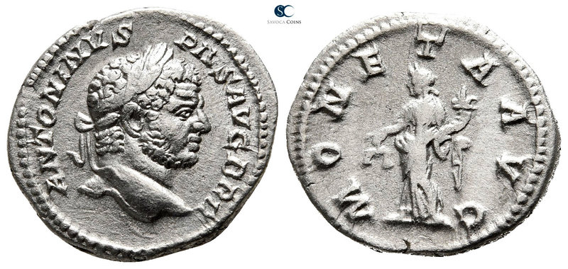 Caracalla AD 198-217. Rome
Denarius AR

20 mm., 2,72 g.



very fine