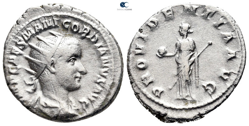 Gordian III AD 238-244. Rome
Antoninianus AR

24 mm., 4,69 g.



very fin...