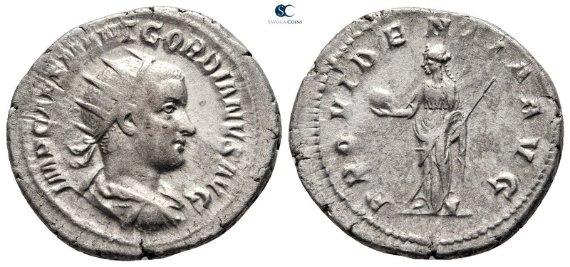 Gordian III AD 238-244. Rome
Antoninianus AR

23 mm., 4,57 g.



very fin...