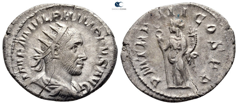 Philip I Arab AD 244-249. Rome
Antoninianus AR

25 mm., 3,83 g.



very f...