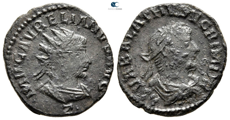 Aurelian and Vabalathus AD 270-275. Antioch
Antoninianus Æ

21 mm., 3,09 g.
...