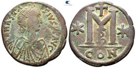Anastasius I AD 491-518. Constantinople. Follis Æ
