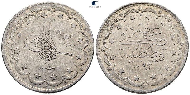 Turkey. Qustantiniya (Constantinople). Abdülhamid II AD 1876-1909.
20 Kurush AR...