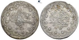 Turkey. Qustantiniya (Constantinople). Abdülhamid II AD 1876-1909. (AH 1293-1327). Dated AH 1293//2. 20 Kurush AR