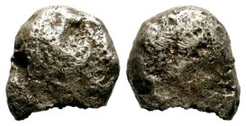 JUDAEA, HACK-SILBER 5TH./4th. CENTURY BC. Early Means of Payment. Extremely Rare !
Condition: Very Fine

Weight: 5,46 gr
Diameter: 13,60 mm