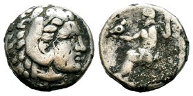 Kings of Macedon. Alexander III. "the Great" (336-323 BC). AR Drachm 
Condition: Very Fine

Weight: 3,91 gr
Diameter: 16,60 mm