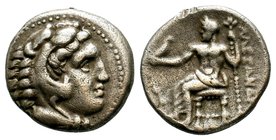 Kings of Macedon. Alexander III. "the Great" (336-323 BC). AR Drachm 
Condition: Very Fine

Weight: 4,03 gr
Diameter: 16,55 mm